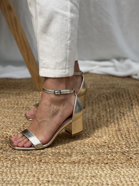 Sandales Manon Dorées