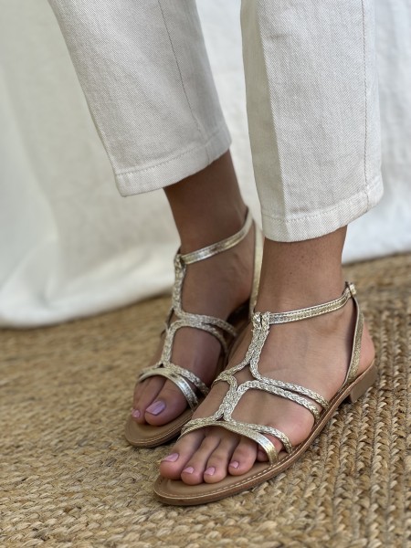 Sandales Louane Dorées