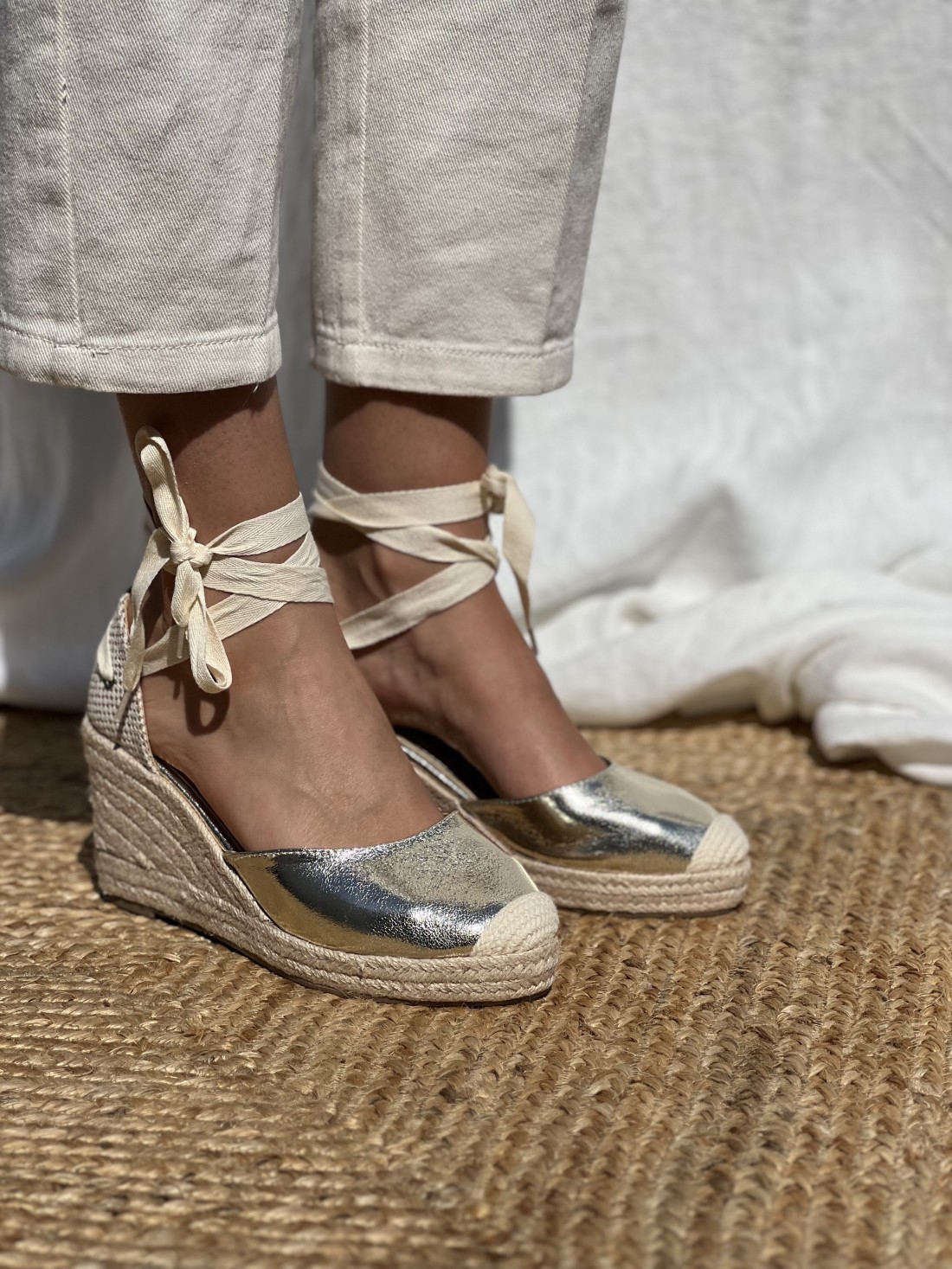 Espadrilles Celeste Dorees