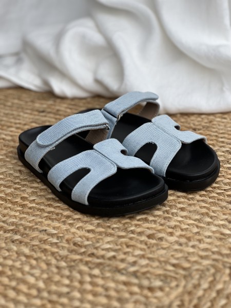 Sandales Claudie Bleu Ciel