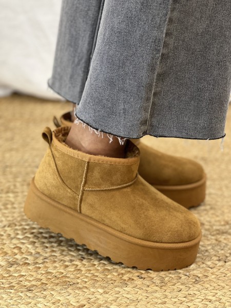 Bottines Charlotte Camel